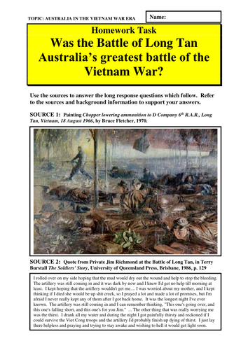 Was the Battle of Long Tan Australia's greatest battle in the Vietnam War?