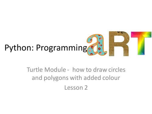 Art in Python lesson 2/4
