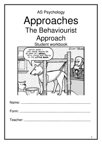 Behaviourist Approach Workbook New AQA 2015 Specification