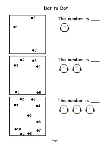 Dot To Dot Numbers