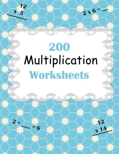 multiplication worksheets teaching resources