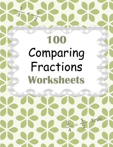 Comparing Fractions Worksheets