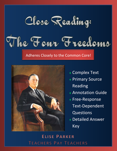 Close Reading: FDR's Four Freedoms Speech
