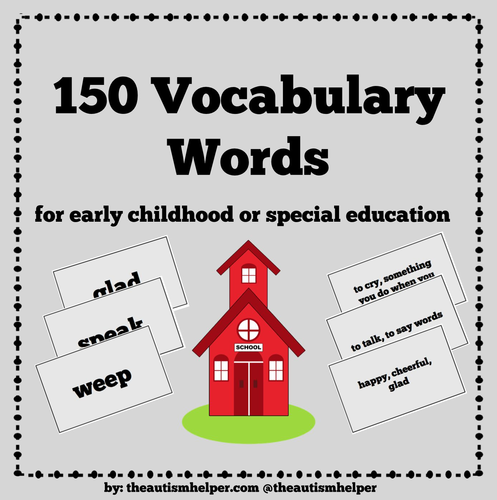 150 Vocabulary Words for Special Education