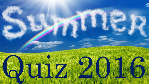 Summer Quiz 2016