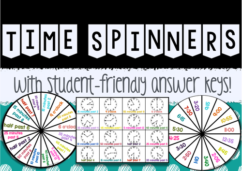 Math Game: Time Spinners
