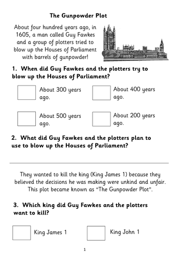 young of ones their animals and worksheet Bonfire Night on Non based papers fiction comprehension