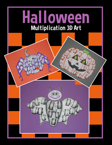 Halloween 3D Multiplication Art