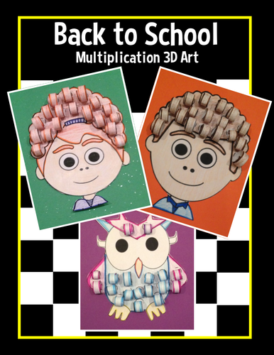 Back to School 3D Multiplication Art