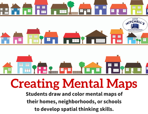 Creating Mental Maps - Geography Map Skills Practice Activity