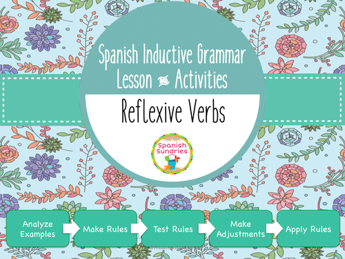 Spanish Inductive Grammar Lesson:  Reflexive Verbs