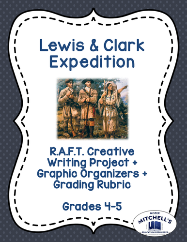 Lewis & Clark Expedition RAFT Creative Writing Project + Graphic Organizers