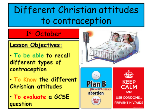 Different Christian attitudes to contraception