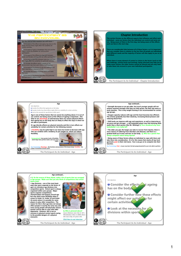 Revision Notes for The Active Participant GCSE Module