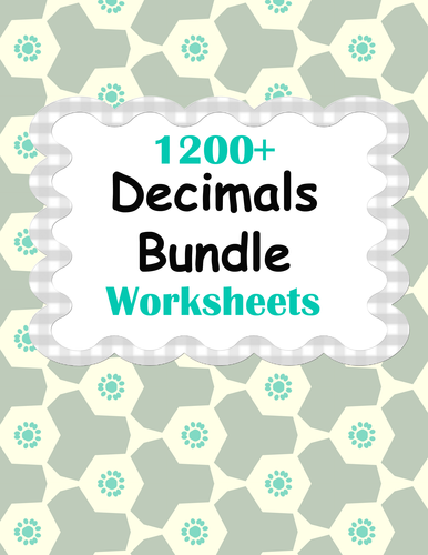 Decimals Worksheets Bundle