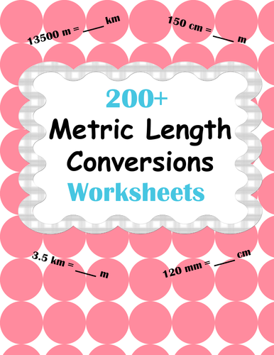 Metric Length Conversions Worksheets