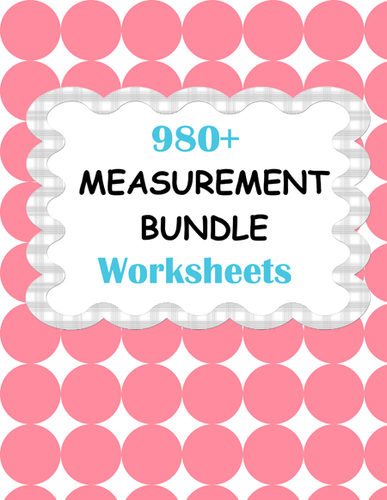Measurement Worksheets Bundle