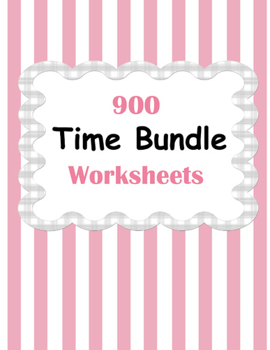 Time Worksheets Bundle