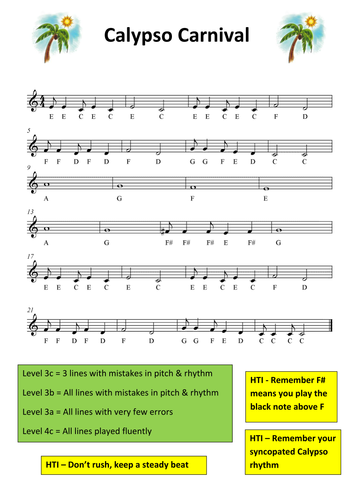 Calypso style music image