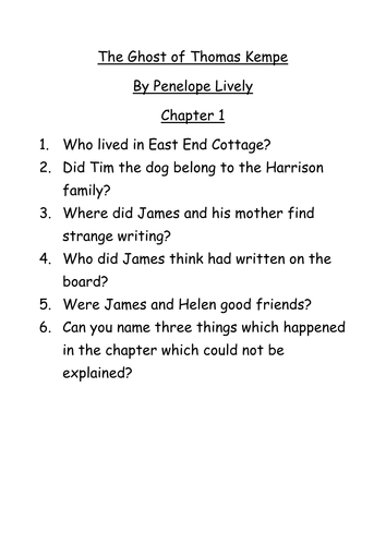 The Ghost of Thomas Kempe