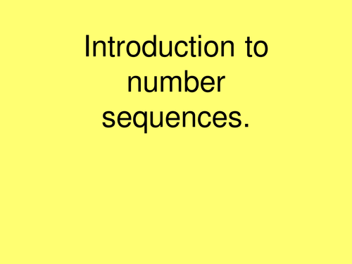 Number sequence square, triangle and cube