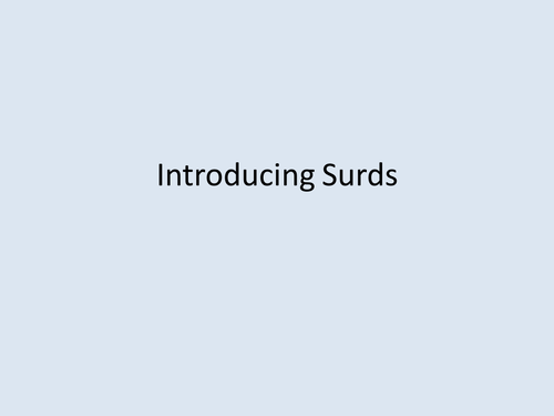 Curious Surds