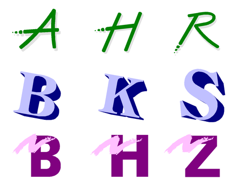 Alphabet Letters Clip Art Bundle