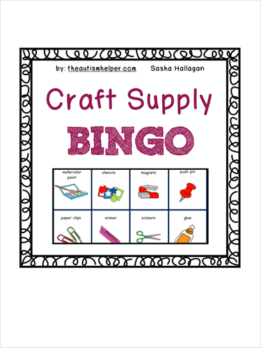 Craft & Art Supply Bingo