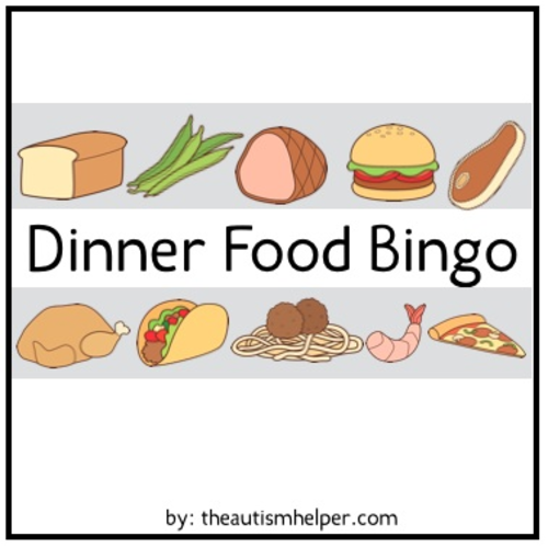 Dinner Food Bingo