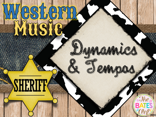 Western Music Decor:  Dynamics & Tempos