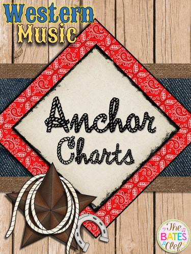 Western Music Decor - Anchor Charts