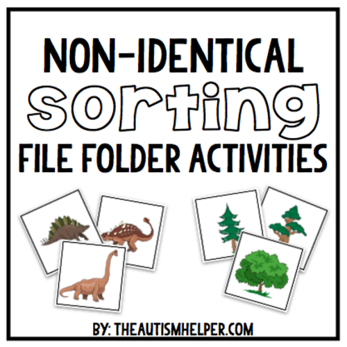 File Folder Activities for NonIdentical Sorting Teaching Resources