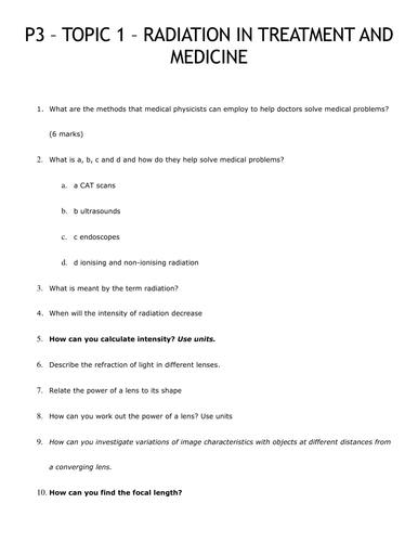 EDEXCEL GCSE PHYSICS P3 - FURTHER PHYSICS/UNIT 3 (2PH01/2SF01) - MEGA REVISION PACK