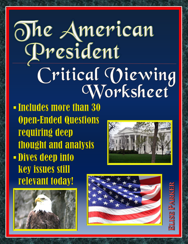 The American President -- Critical Viewing Questions Worksheet PDF Version
