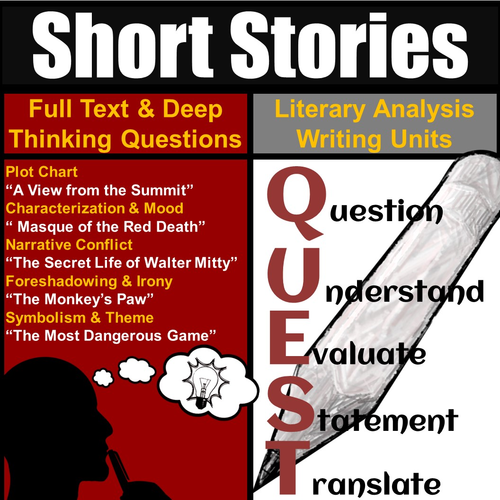 Short Story Unit: Literary Analysis & Essay Writing