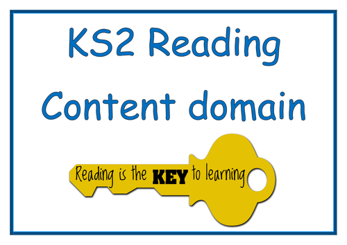 KS2 Reading Content domain display
