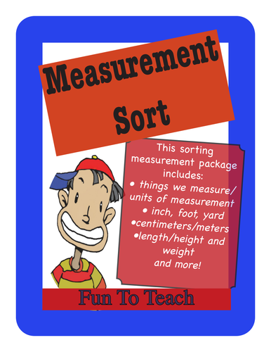 Measurement Sort - inches and centimeters