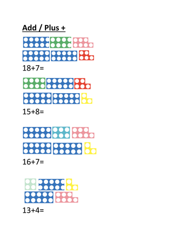 printable line numicon number by sheet Resources addition Teaching   cormic Tes Numicon