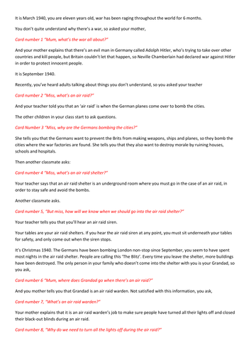 Y7 Goodnight Mister Tom Context