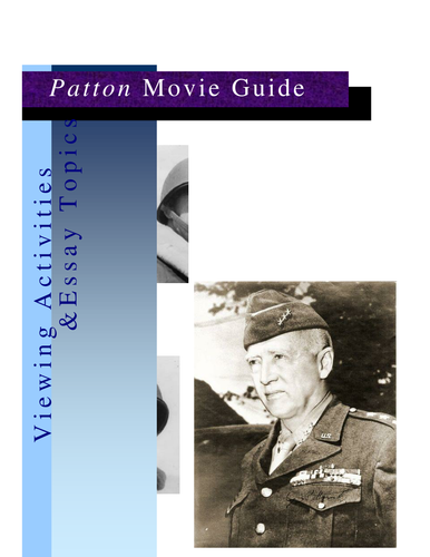 Patton Movie Worksheets / Tests and Guide