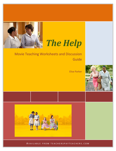 The Help: Worksheets, Tests, and Movie Guide