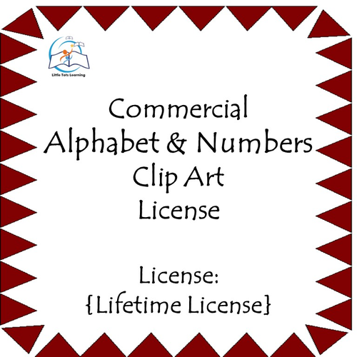 Alphabet & Numbers Clip Art - Commercial {LIFETIME LICENSE} - 303 PNG Images