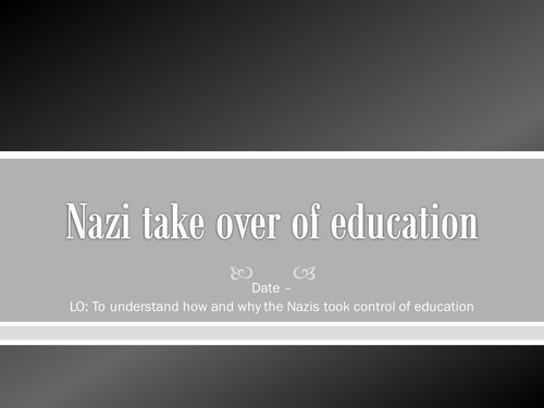 Nazi Education PowerPoint