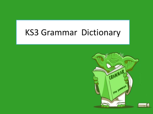 KS3 Grammar Dictionary