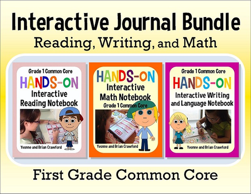 Interactive Notebook First Grade Common Core Bundle