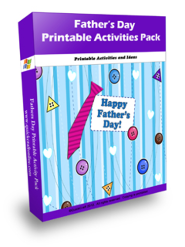 Father's Day Activity Pack with editable templates
