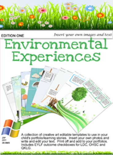 Environmental Experiences Editable Pack