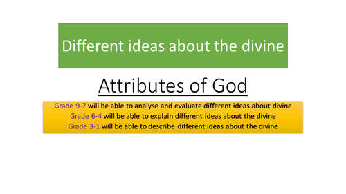 Attributes of God 9-1