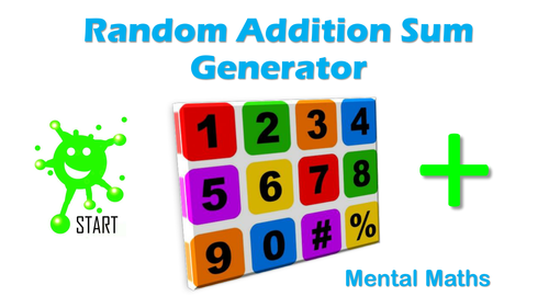 Mental Maths. Random Addition Sum Generator