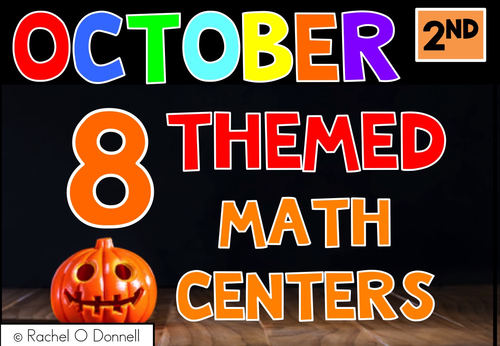 Math Centers October Second Grade